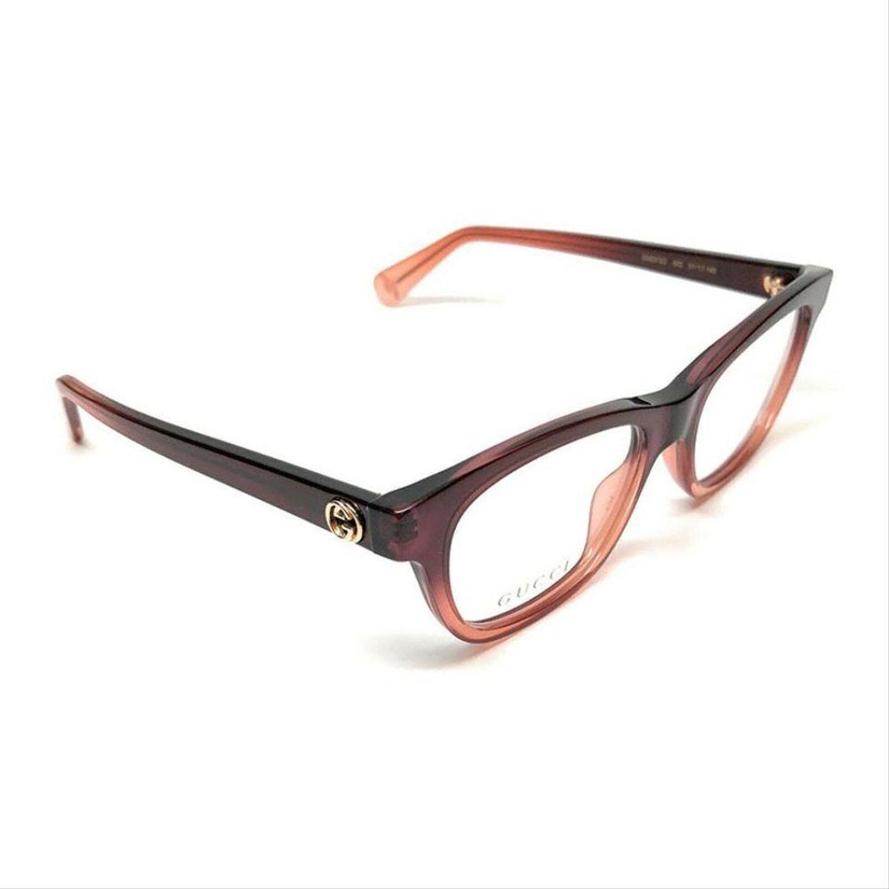 Gucci GG0372O 003 Brown Transparent Authentic Eyeglasses Frame 51-17 - Picture 3 of 5